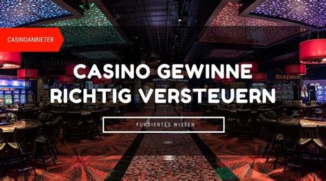 casino gewinn versteuern deutschland